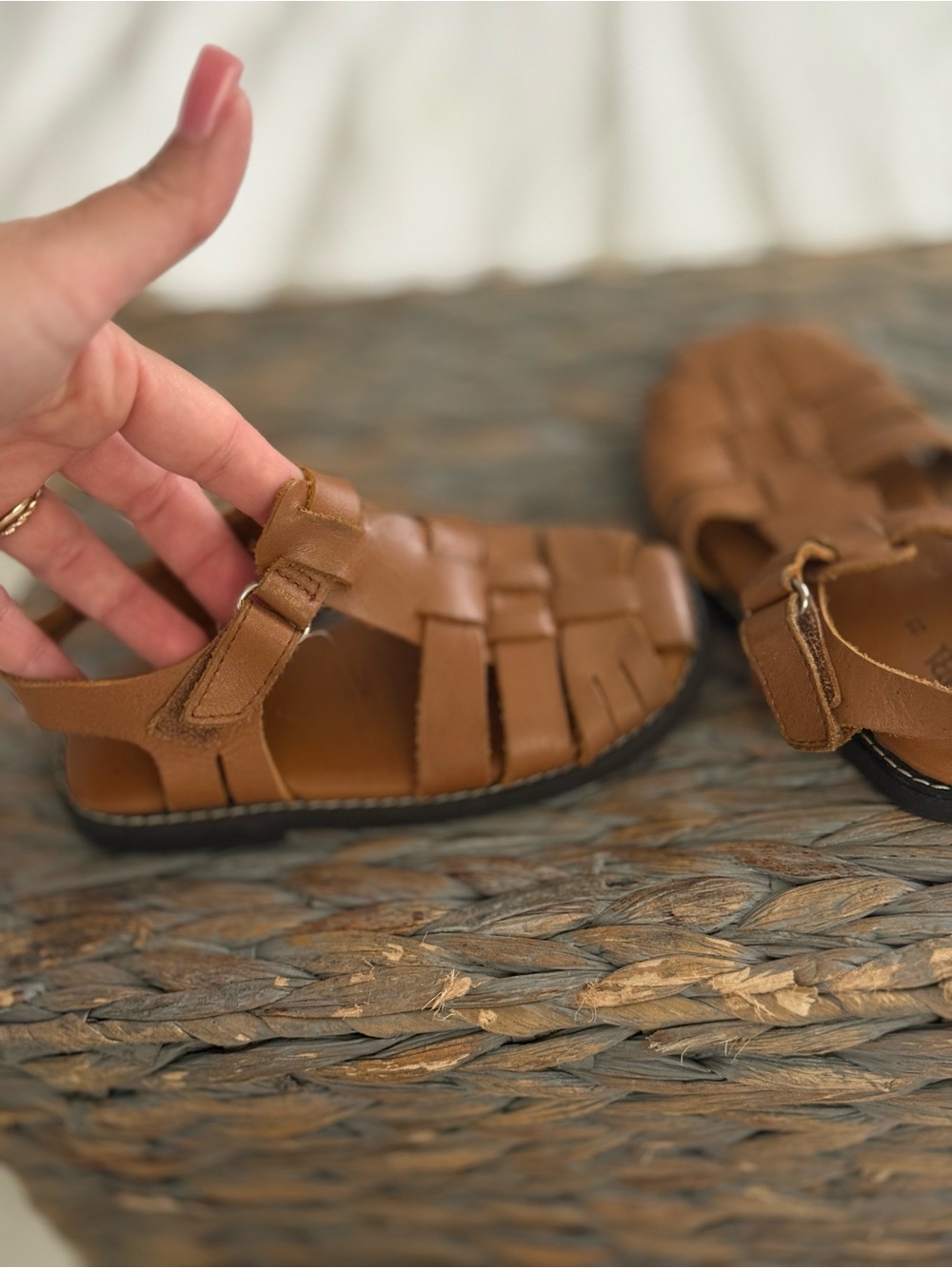 Classic Brown Kids Fisherman Sandals Zara - Picture 4 of 7